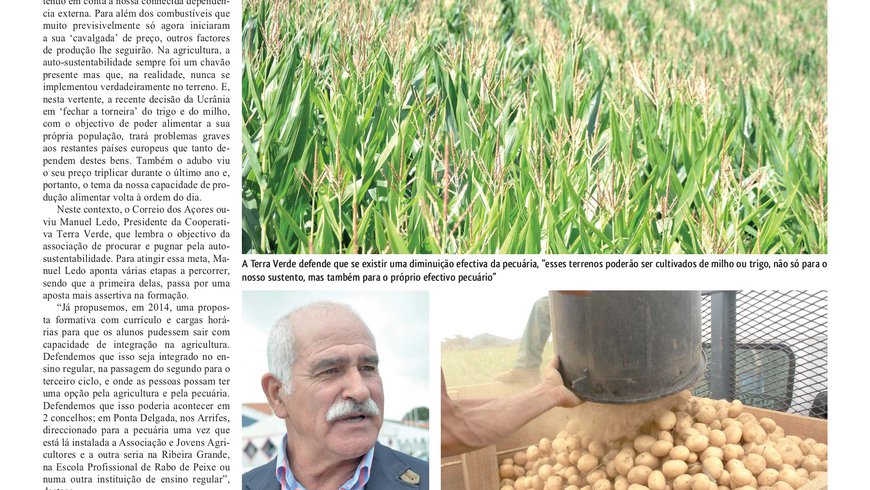“Não conseguimos aumentar a nossa produção agrícola em São Miguel por falta de mão-de-obra”